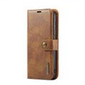 Brown DG.Ming 2 in 1 Leather Wallet Removable Magnetic Case For Galaxy S23 FE - 2