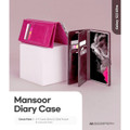 Hot Pink Mercury Mansoor Diary Wallet Case Cover For Galaxy S24 Ultra - 5