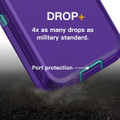 Purple Military Grade Heavy Duty Defender Case For Galaxy S24  - 2