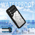 Black Waterproof Dirtproof Shockproof Case For Galaxy S24+ Plus - 14