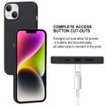 Black iPhone 15 Thin Soft TPU Protective - Goospery Soft Feeling Case - 5