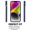 Navy iPhone 15 Matte Finish Scratch-Resistant Goospery Soft Feeling Case - 2