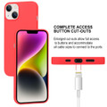 Red Slim Fit Soft TPU Case Cover - Enhanced Grip & Style For iPhone 15 - 5