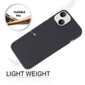 Black iPhone 15 Plus Flexible Soft Touch Case - Goospery Precision Design - 3