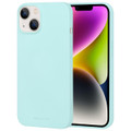 Mint Green iPhone 15 Plus Smooth Texture TPU Case - Genuine Goospery Product - 1
