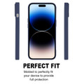 Navy Flexible Soft Touch Case - Goospery Precision Design For iPhone 15 Pro - 2
