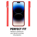 Red iPhone 15 Pro Flexible Soft Touch Case - Goospery Precision Design - 2