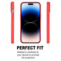 Red Matte Finish Scratch-Resistant Goospery Soft Feeling Case For iPhone 15 Pro Max - 2