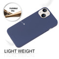 Navy Smooth Texture TPU Case - Genuine Goospery Product For iPhone 14 - 4