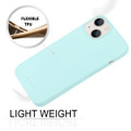 Mint Green Smooth Texture TPU Case - Genuine Goospery Product For iPhone 14 Plus - 4