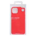 Red iPhone 13 Mini Matte Finish Scratch-Resistant Goospery Soft Feeling Case - 3