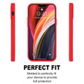 Red Slim Fit Soft TPU Case Cover - Enhanced Grip & Style For iPhone 12 / 12 Pro - 3