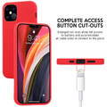Red Slim Fit Soft TPU Case Cover - Enhanced Grip & Style For iPhone 12 / 12 Pro - 6