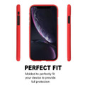 Red Genuine Goospery Soft Feeling Flexible Case Cover For iPhone XR - 3
