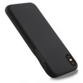 Black iPhone XS Genuine Goospery Soft Feeling Flexible Case Cover - 2