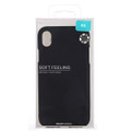 Black iPhone XS Genuine Goospery Soft Feeling Flexible Case Cover - 7