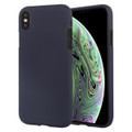 Navy Matte Finish Scratch-Resistant Goospery Soft Feeling Case For iPhone XS - 1