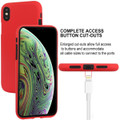 Red Genuine Goospery Soft Feeling Flexible Case Cover For iPhone XS - 6