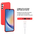 Red Goospery Soft Feeling Case - Impact-Resistant Shell For Samsung Galaxy A34 5G - 6