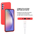 Red Samsung Galaxy A54 5G Goospery Soft Feeling Case - Impact-Resistant Shell - 6