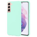 Mint Green Smooth Texture TPU Case - Genuine Goospery Product For Samsung Galaxy S22+ 5G - 1