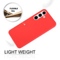 Red Samsung Galaxy S24+ 5G Slim Fit Soft TPU Case Cover - Enhanced Grip & Style - 3