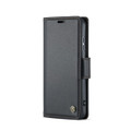 Black Galaxy S24 CaseMe Slim Luxury 3 Card Slot Wallet Case - 2