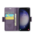 Purple Galaxy S24 CaseMe Butterfly Buckle RFID Anti-theft Case - 4