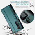 Turquoise CaseMe Compact Wallet Case with RFID Protection For Galaxy S24+ Plus - 6