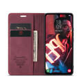 Wine Galaxy A15 5G CaseMe Slim 2 Card Slot Classy Wallet Case - 4