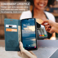Blue CaseMe Compact Flip  Wallet Case For Galaxy A25 5G - 7