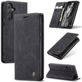 Black Galaxy A55 5G Compact Flip Quality Wallet Case Cover - 1