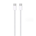 1M White USB Type C to Type-C Fast Charging Braided Data Cable - 5