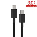 1M Black USB Type C to Type-C Fast Charging Braided Data Cable - 5