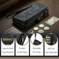 Black 2 in 1 Magnetic Retro Purse / Wallet Case For iPhone 16 Pro - 4