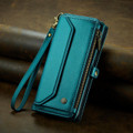 Turquoise Google Pixel 8 Pro CaseMe C36 Wallet Case with Zipper and Card Slots - 2