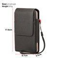 Black  Multifunctional Phone Case with Lanyard Strap For Galaxy S20 - 12