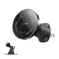 JOYROOM JR‑ZS502 15W Magnetic Wireless Car Charger Holder – Black, Air Vent & Dashboard Compatible - 1
