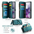 Turquoise Galaxy S20 Plus RFID Zipper Wallet Case with Multi-Card Storage - 3