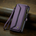 Purple Luxury Wallet Case with Card Slots & RFID Block For Galaxy S24 - 2