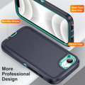 Dark Blue iPhone 16e / 17e Rugged Military Grade Heavy Duty Defender Case - 5