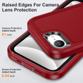 Red iPhone 16e / 17e Military Grade Shockproof Rugged Defender Case - 4