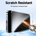 Black iPhone 13 Pro Max LK Easy Install HD Tempered Glass Film(Black) - 2