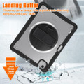 360‑degree rotating hand grip on heavy‑duty hybrid case for iPad Pro 11 and iPad Air