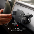 JOYROOM JR-ZS241S 15 W Fast Wireless Car Charger Holder – Dashboard / Vent Mount, Black - 6