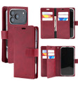 Wine Genuine Mercury Mansoor Diary Wallet Case For iPhone 17 Pro - 1