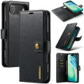 Black iPhone 17 Air DG.Ming Multi Card Wallet Detachable Magnetic Case - 1