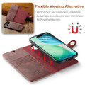 Red DG.Ming Premium 2 in 1 Magnetic Case and Wallet For iPhone 17 Air - 5