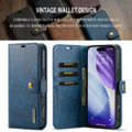 Blue iPhone 17 Pro DG.Ming M2 Magnetic Shockproof Case Leather Wallet - 3 Blue iPhone 17 Pro DG.Ming M2 Magnetic Shockproof Case Leather Wallet - 3