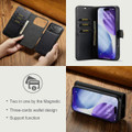 Black iPhone 17 Pro Max DG.Ming Multi Card Wallet Detachable Magnetic Case - 5